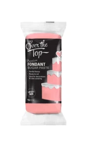 Over The Top Rose Pink Premium Sugar Paste Fondant 1kg Covering Cake Smooth - Picture 1 of 1