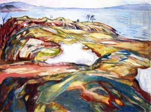 Coastal Landscape - Edvard Munch - 1918, A1 - Picture 1 of 1