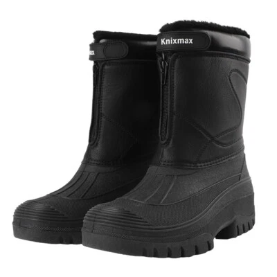Knixmax Outdoor Winterstiefel Thermo Stiefel Schneestiefel gefütterte Schuhe - Bild 1 von 4