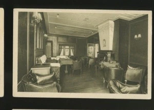 M/N Infanta Beatriz - Smoking Room - Compania Trasmediterranea - Vtg Postcard - Picture 1 of 2