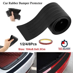 104CM Car Rear Bumper Sill Body Guard Protector Rubber Plate Trim Strip Cover - Picture 1 of 20