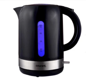 Hervidor eléctrico portátil inalámbrico negro 1,7 litros 7 tazas base giratoria 360° - Imagen 1 de 2