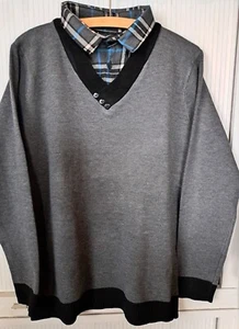 Schöner Herren Pullover mit Hemdkragen*grau*neu - Bild 1 von 2