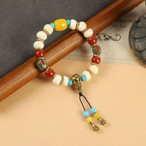Xizang Nepalese Bracelet Tibetan Buddha Beads Men and Women Retro Ethnic Style - Picture 1 of 16