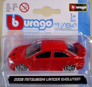 MITSUBISHI LANCER EVO X 2008 1/64 BBURAGO - Imagen 1 de 2