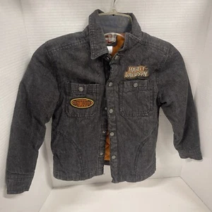 Harley Davidson Kids Toddler Denim Jean Jacket Size 5T - Picture 1 of 6