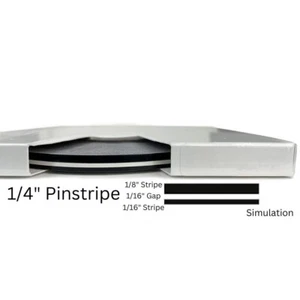 Prostripe 1/4" x 150' Doubled-Lined Automotive Pinstripe Tape R416 - Picture 1 of 27