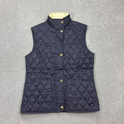 Barbour Gilet Womens Small Blue Quilted Puffer Hunting Jacket Vest Coat Lady - Image 1 of 4