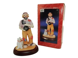 Emmett Kelly Porcelain Figurine "Bowler", America's Favorite Clown, W/Box - Picture 1 of 11