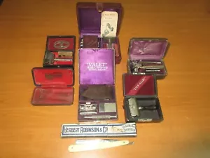 UNIQUE LOT SAFETY RAZORS SHEFFIELD H.ROBINSON &E.READY&APOLLO&MARDOR&VALET BOXED - Picture 1 of 24