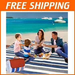 Coperta Spiaggia Pieghevole 80’’x80’’ – Leggera, Impermeabile, Perfetta per Esterno - Foto 1 di 10