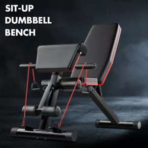 Adjustable FID Ab Abdominal Weight Press Bench Fitness Incline Sit up Gym Flat - Picture 1 of 12
