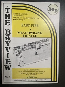 East Fife v Meadowbank Thistle,(Scottish 1st Division 84/5) 15/9/84 - Picture 1 of 3