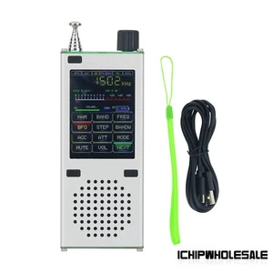 ATS120 Kieszonkowy odbiornik radiowy SBB Bluetooth Full Band FM AM Radio TFT 2,4" Ekran - Zdjęcie 1 z 7