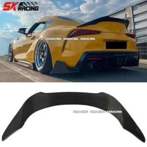 Fit Toyota Supra A90 A91 MK5 20+ NEW Style Carbon Fiber Rear Trunk Spoiler Wing - Picture 1 of 21