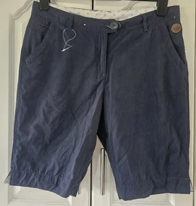 Leichte weiche Mom-Shorts Damen Regatta marineblau – UK 12 - Bild 1 von 5