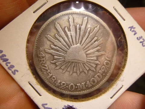 MEXICO 4 REALES 1842 Zs OM Cover