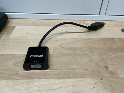Moread Displayport (DP) to VGA Adapter,  Display Port to VGA Adapter - Image 1 of 3