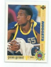 DIKEMBE MUTOMBO (Denver Nuggets) 1992-93 UPPER DECK ITALIAN CARD #196 