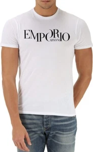 EMPORIO ARMANI Nueva Camiseta Blanca Para Hombre Algodón Manga Corta,Talla M,L,XL,XXL,XXXL - Imagen 1 de 3