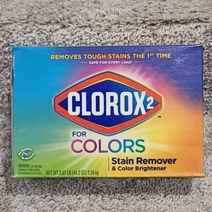 Clorox 2 Smaltitore macchie bucato e Colore Booster Polvere Scatola 49,2 once Nuovo - Foto 1 di 2