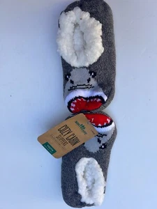 Kids Shark House Shoes Slippers Size Youth 10K-4 ALOE INFUSED Cozy Cabin NWT - Picture 1 of 7