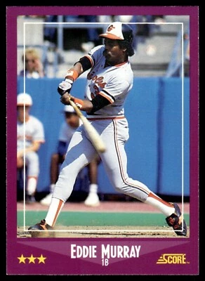 1988 Score - Eddie Murray #18 Orioles - Image 1 of 2