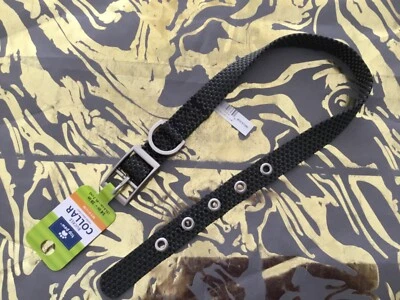 Dog buckle collar, Top paw weave buckle collar black.  sz medium 14-18" nwt SALE - Image 1 of 4
