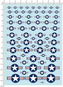 Calcomanía de tobogán acuático marcas Roundel Insignias de la Fuerza Aérea de los Estados Unidos de diferentes tamaños - Imagen 1 de 1