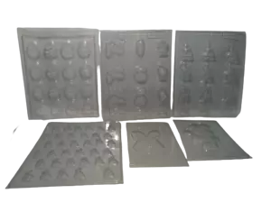 6 pieces, Easter Spring Chocolate Soap Molds, Plastic, Eggs, Chicks, Lamb Bunny, - Picture 1 of 9