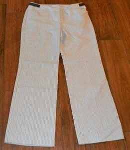 NWOT Nine & Co Petite 8 Nine West Dress Casual Slacks Pants Brown & Cream Design - Picture 1 of 2
