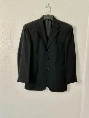 Traje Blazer City Streets Para Hombre Ajuste Personalizado Talla 38S Negro Mezcla Lana Foto 1 de 4