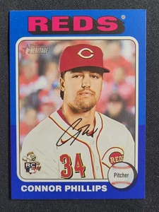 2024 Topps Heritage High Number Blue Border Connor Phillips RC #674 - Bild 1 von 2