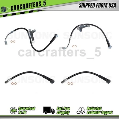 Manguera hidráulica freno delantero izquierdo delantero derecho trasero para 06 Isuzu Ascender 4,2 L Foto 1 de 4