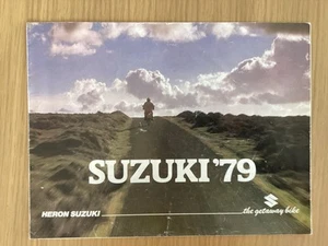 SUZUKI MOTORCYCLE BROCHURE / CATALOGUE FULL RANGE VINTAGE 1979 - Picture 1 of 6