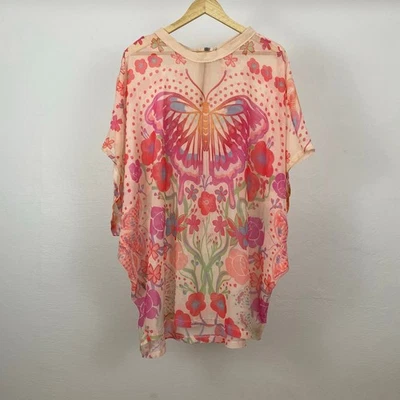 Free People Shooting Stars Chiffon Dress - Tea Combo - Size Small - Image 1 of 4