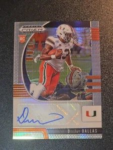 2020 Prizm Draft Picks DeeJay Dallas Hyper /75 RC Auto - Picture 1 of 12