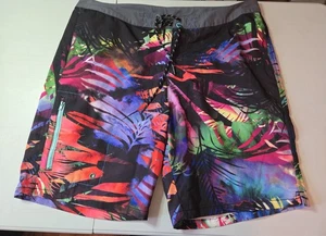 Tommy Bahama Bañador Para Hombres Talla 36 Atardecer Palmera Pantalones Cortos Forro de Malla - Imagen 1 de 9