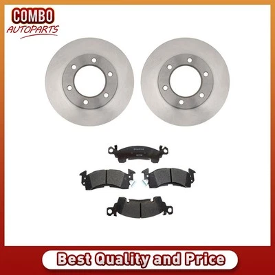Juego de pastillas de freno de disco delanteras rotor de freno de disco para Chevrolet K10 1975-1986 Foto 1 de 4