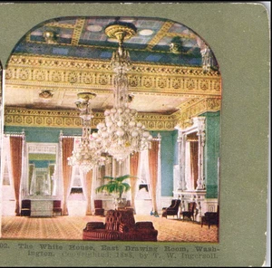 The white House, East Drawing Room, Washington,D.C.--Stereoview #LC62 - Picture 1 of 3