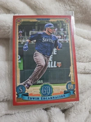 2019 Topps Gypsy Queen #189 Edwin Encarnacion Seattle Mariners Red 07/10 - Image 1 of 4