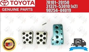 Juego de 3 pedales de aluminio de 5 velocidades y juego de pines OEM genuino Toyota MR2 SW20 SW21 MT - Imagen 1 de 10