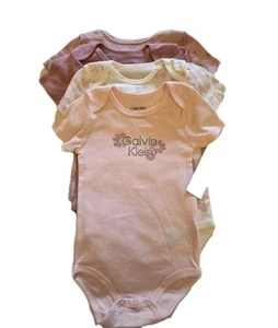 Calvin Klein Baby Girls 4-Pack Bodysuits Size 18 month NWT MSRT $42 - Picture 1 of 7