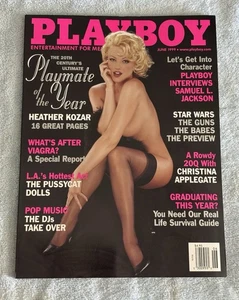 Playboy Magazine - June 1999 - Playmate of the Year Heather Kozar Cover MINT - Foto 1 di 1