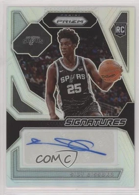 2023-24 Panini Prizm Rookie Signatures Silver Sidy Cissoko #RSI-CIS Auto RC - Image 1 of 2