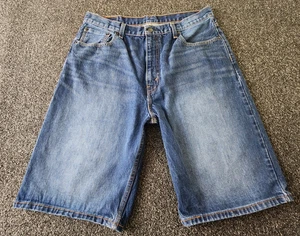 Levi's 569 Denim Shorts Men's 36 Blue Loose Straight Fit Medium Wash Skater - Picture 1 of 7
