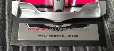 Amalgam 1:12 McLaren MP4/23 Hamilton 2008 Nosecone Nez aileron F1 Nose Cone - Immagine 1 di 4