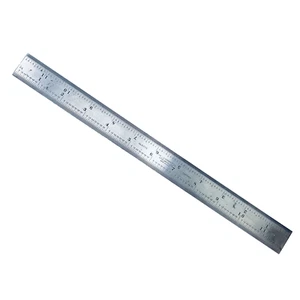 Regla de acero templado por resorte Starrett 607R-12 con graduaciones de pulgadas - Imagen 1 de 11