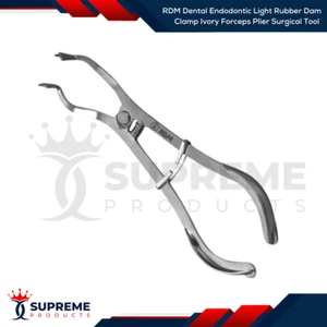 RDM Dental Endodontic Light Rubber Dam Clamp Ivory Forceps Plier Surgical Tool - Picture 1 of 2