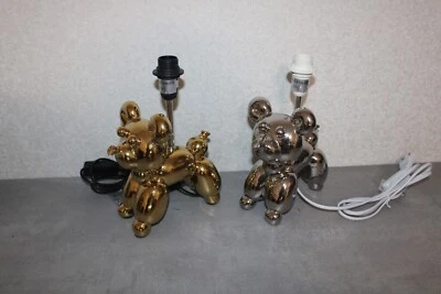 Tischlampe Tischleuchte Lampen Lampenfuß mit Schalter LED geeignet Gold Silber - Bild 1 von 4